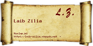 Laib Zilia névjegykártya